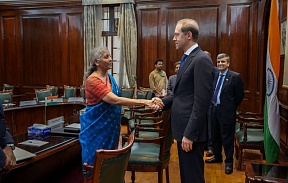 First Deputy Prime Minister of Russia Denis Manturov had a meeting with Finance Minister of India Nirmala Sitharaman First Deputy Prime Minister of Russia Denis Manturov had a meeting with Finance Minister of India Nirmala Sitharaman