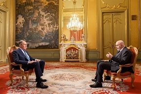 Excerpts from Russian Foreign Minister Sergey Lavrov's interview with Channel One's The Great Game political talk show Excerpts from Russian Foreign Minister Sergey Lavrov's interview with Channel One's The Great Game political talk show