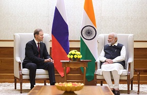 Russia’s First Deputy Prime Minister Denis Manturov had a meeting with India’s Prime Minister Narendra Modi Russia’s First Deputy Prime Minister Denis Manturov had a meeting with India’s Prime Minister Narendra Modi