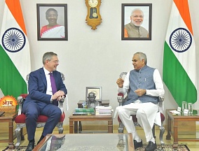 Russian Ambassador to India Denis Alipov had a meeting with Governor of Gujarat Shri Acharya Devvrat Russian Ambassador to India Denis Alipov had a meeting with Governor of Gujarat Shri Acharya Devvrat