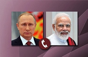 Russian President Vladimir Putin's telephone conversation with Prime Minister of India Narendra Modi Russian President Vladimir Putin's telephone conversation with Prime Minister of India Narendra Modi