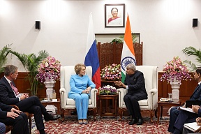 Speaker of the Federation Council of the Federal Assembly of the Russian Federation Valentina Matvienko held talks with Vice President of India, Chairman of Rajya Sabha, Parliament of India, Jagdeep Dhankhar Speaker of the Federation Council of the Federal Assembly of the Russian Federation Valentina Matvienko held talks with Vice President of India, Chairman of Rajya Sabha, Parliament of India, Jagdeep Dhankhar