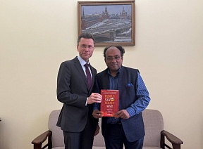 DCM & Minister Counsellor of the Russian Embassy in India Roman Babushkin had a meeting with Manish Chand, Founder & CEO of the Center for Global India Insights DCM & Minister Counsellor of the Russian Embassy in India Roman Babushkin had a meeting with Manish Chand, Founder & CEO of the Center for Global India Insights