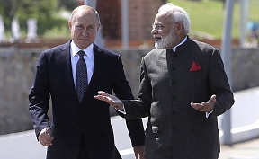 Talks between Russian President Vladimir Putin and Prime Minister of India Narendra Modi Talks between Russian President Vladimir Putin and Prime Minister of India Narendra Modi