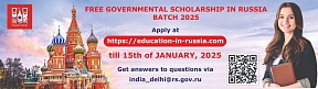 Applications are being accepted for free education at the best Russian universities within the Russian Government quota Applications are being accepted for free education at the best Russian universities within the Russian Government quota