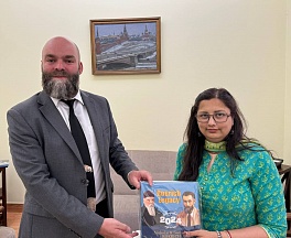 Petr Sizov, Press Secretary, Russian Embassy in India, had a meeting with Garima Garg, Assistant General Manager, Media Marketing, HT Media Petr Sizov, Press Secretary, Russian Embassy in India, had a meeting with Garima Garg, Assistant General Manager, Media Marketing, HT Media