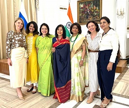 Russian Embassy in India hosted the regular meeting of the Women's International Club Delhi organized by Spouse of the Ambassador Diana Alipova Russian Embassy in India hosted the regular meeting of the Women's International Club Delhi organized by Spouse of the Ambassador Diana Alipova