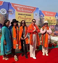Spouse of the Russian Ambassador to India Diana Alipova attended one of the most important Hindu festivals — Maha Kumbh Mela Spouse of the Russian Ambassador to India Diana Alipova attended one of the most important Hindu festivals — Maha Kumbh Mela