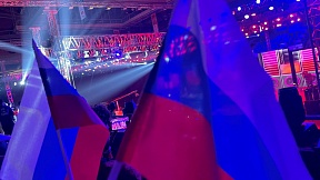 Russian women's boxing team entered the opening ceremony of IBA WWBC 2023 under the Russian flag Russian women's boxing team entered the opening ceremony of IBA WWBC 2023 under the Russian flag