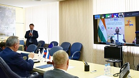 State Space Corporation Roscosmos Director General Dmitry Rogozin participated in the meeting of the heads of the space agencies of the BRICS countries.